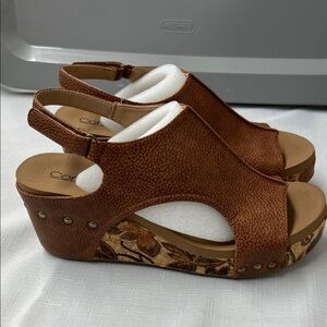 Corkys Carley wedge sandals.